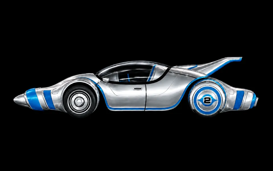 Sci fi Heroes Car, 02 Sonic Sports, illustration work, Personal, 1998